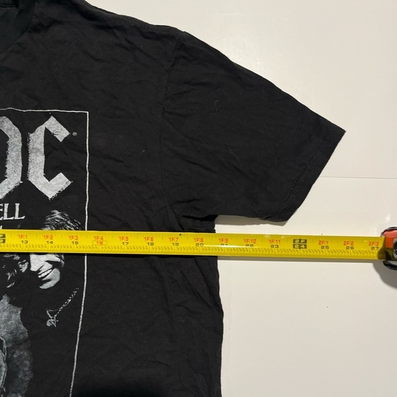 AC/DC Black Short Sleeve Tee Vintage Band Graphic - Picture 4 of 5
